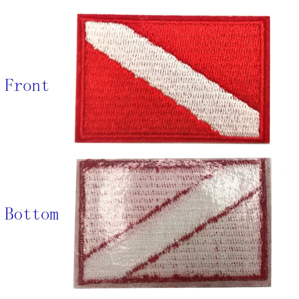 2PC Scuba Diving Flag Patches