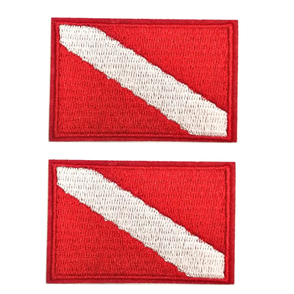 2PC Scuba Diving Flag Patches