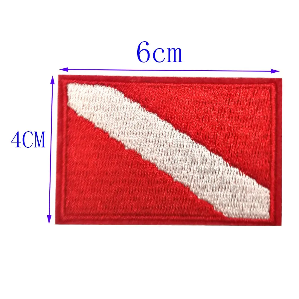 2PC Scuba Diving Flag Patches