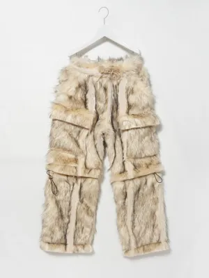 《8IGB community clothing》TEDDY POLAR カーゴパンツ