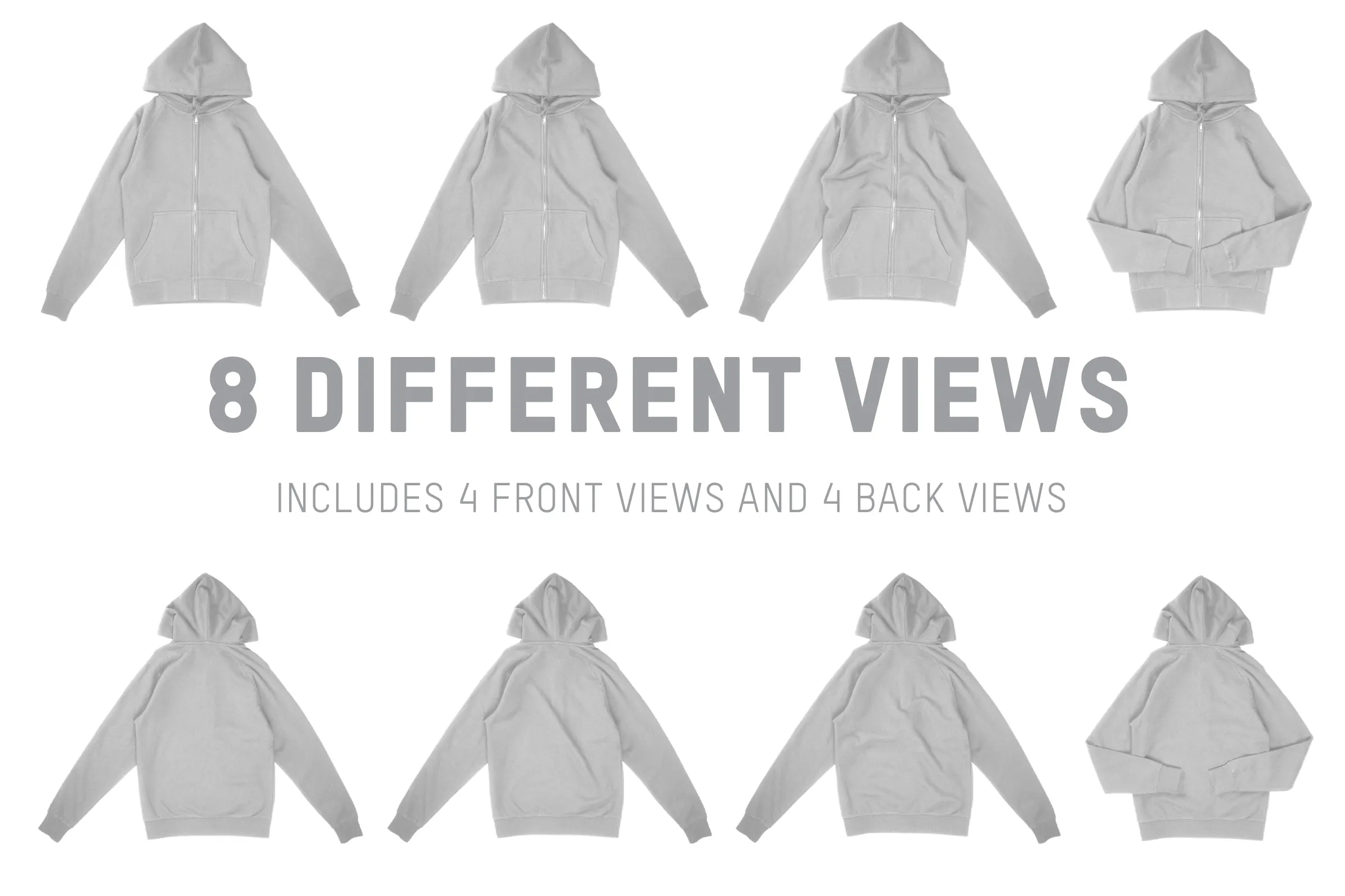 AS Colour 5103 Men's Official Zip Hood Mockups
