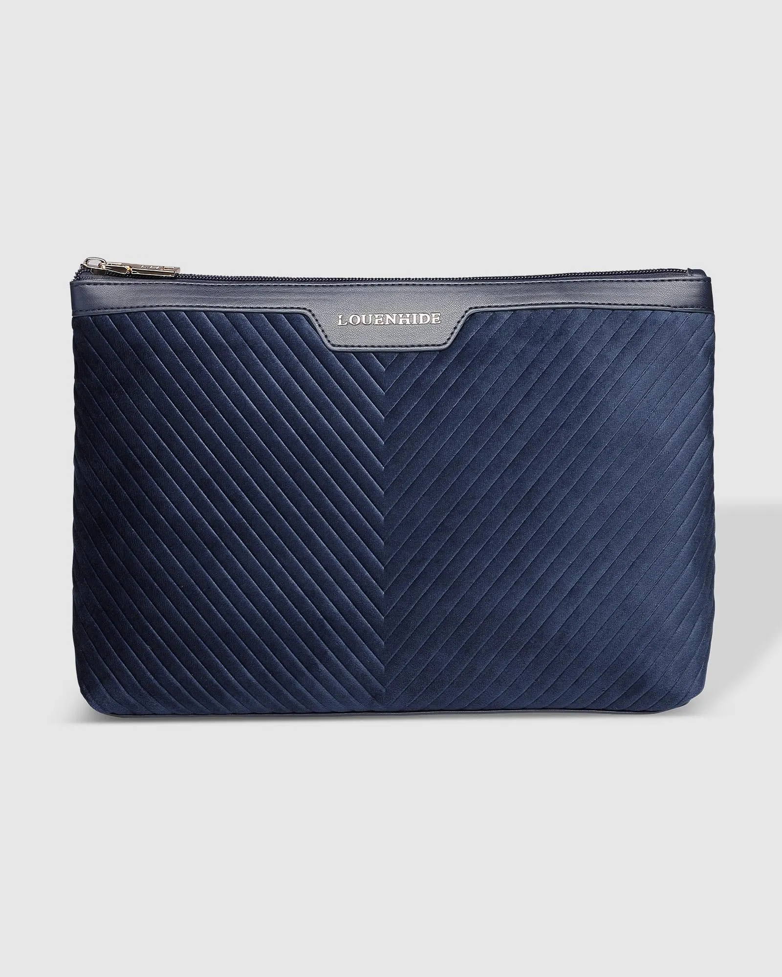 Bessie Pouch Velvet Navy