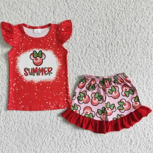 Girls Summer Clothing Shorts Outfits Fashion Toddler Girls Clothing Set GSSO0071