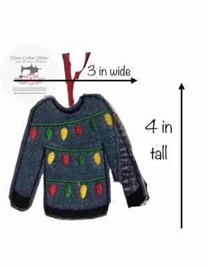 Handmade Memory Memorial Ugly Sweater Christmas Shirt Ornament Gift