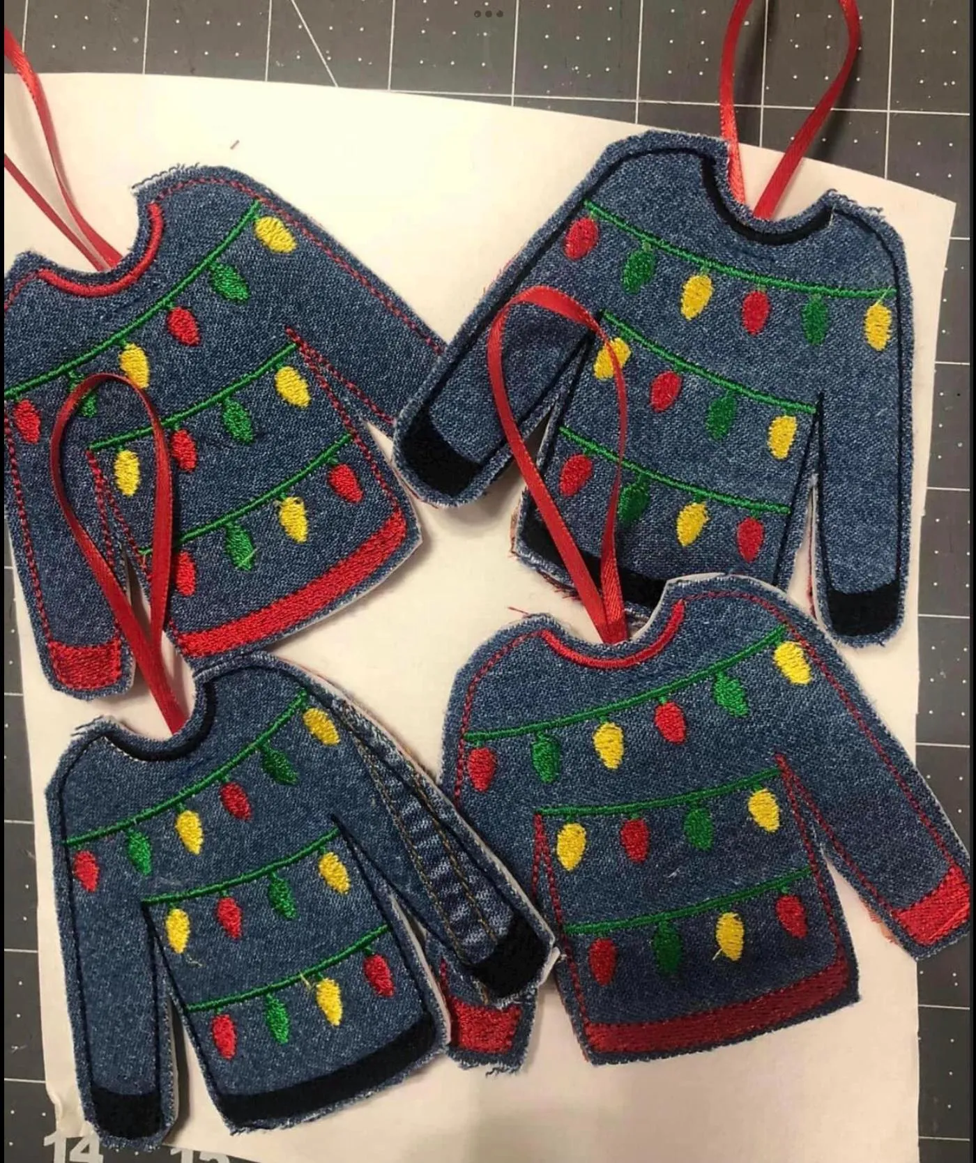 Handmade Memory Memorial Ugly Sweater Christmas Shirt Ornament Gift