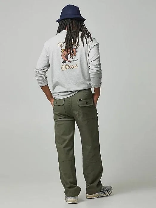MEN'S LEE X THE BROOKLYN CIRCUS Drawstring Supply Pant in Muted Olive