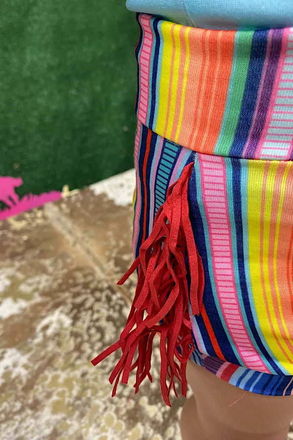 XCH0111-1H TEXAS serape top and bloomwer 2pcs baby sets